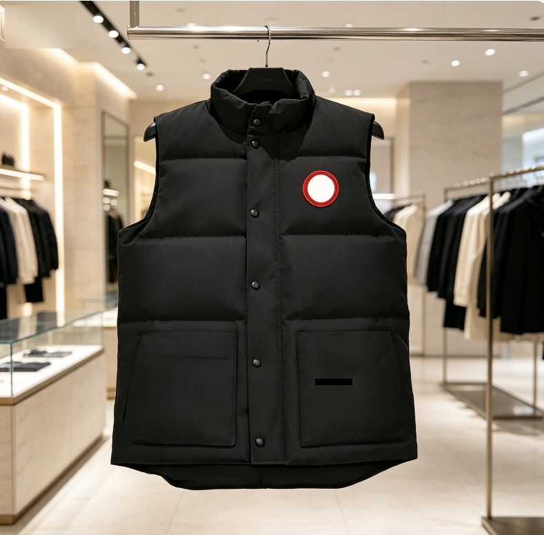 canadmen designer men's clothes Vests goose down jacket Windproof Women puffer coat mens hoodie Outerwear Warm Sleeveless Waistcoat parka coats
