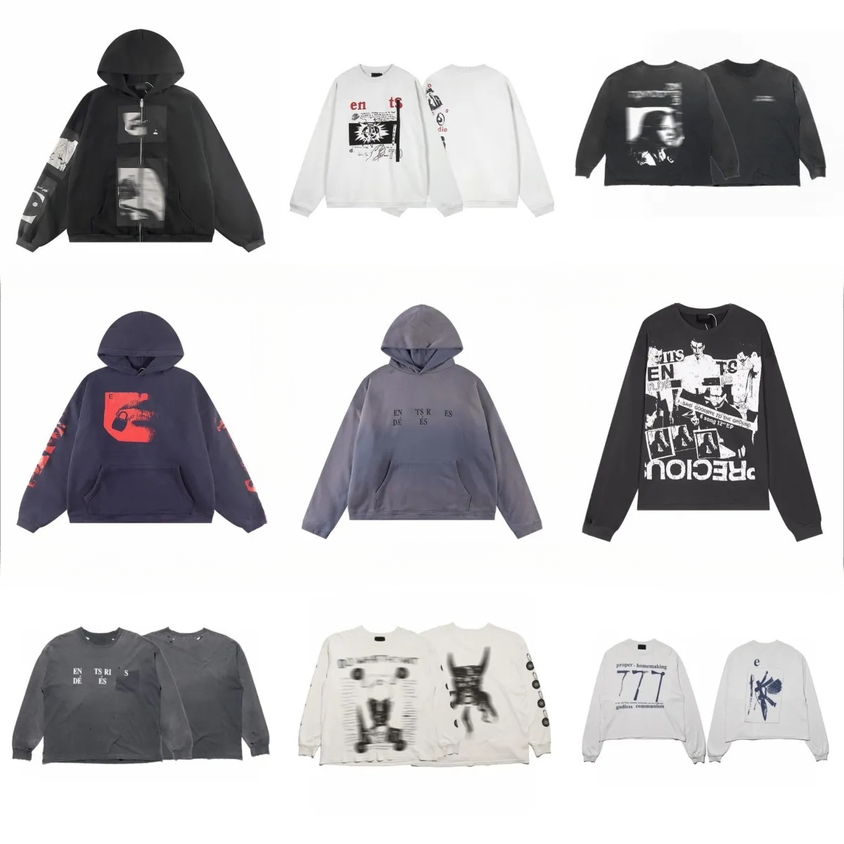 Men's Hoodies Oversized Hoodie Graphic Print High Street Unisex Loose Fit Hooded Sweatshirt Streetwear Casual