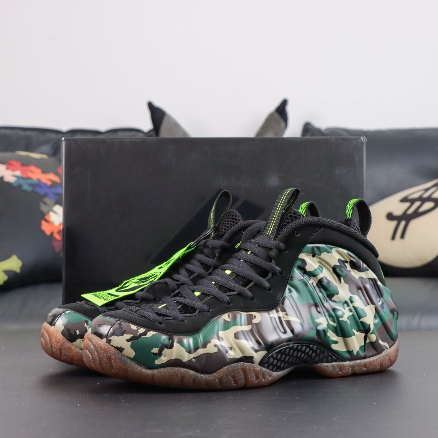 With Original Box Faomposite Pro Green Camo LJR HUPU 2026 Mens Basketball Shoes Green Camo Sneakers IM5204 001 Available Size Eu 40-47.5