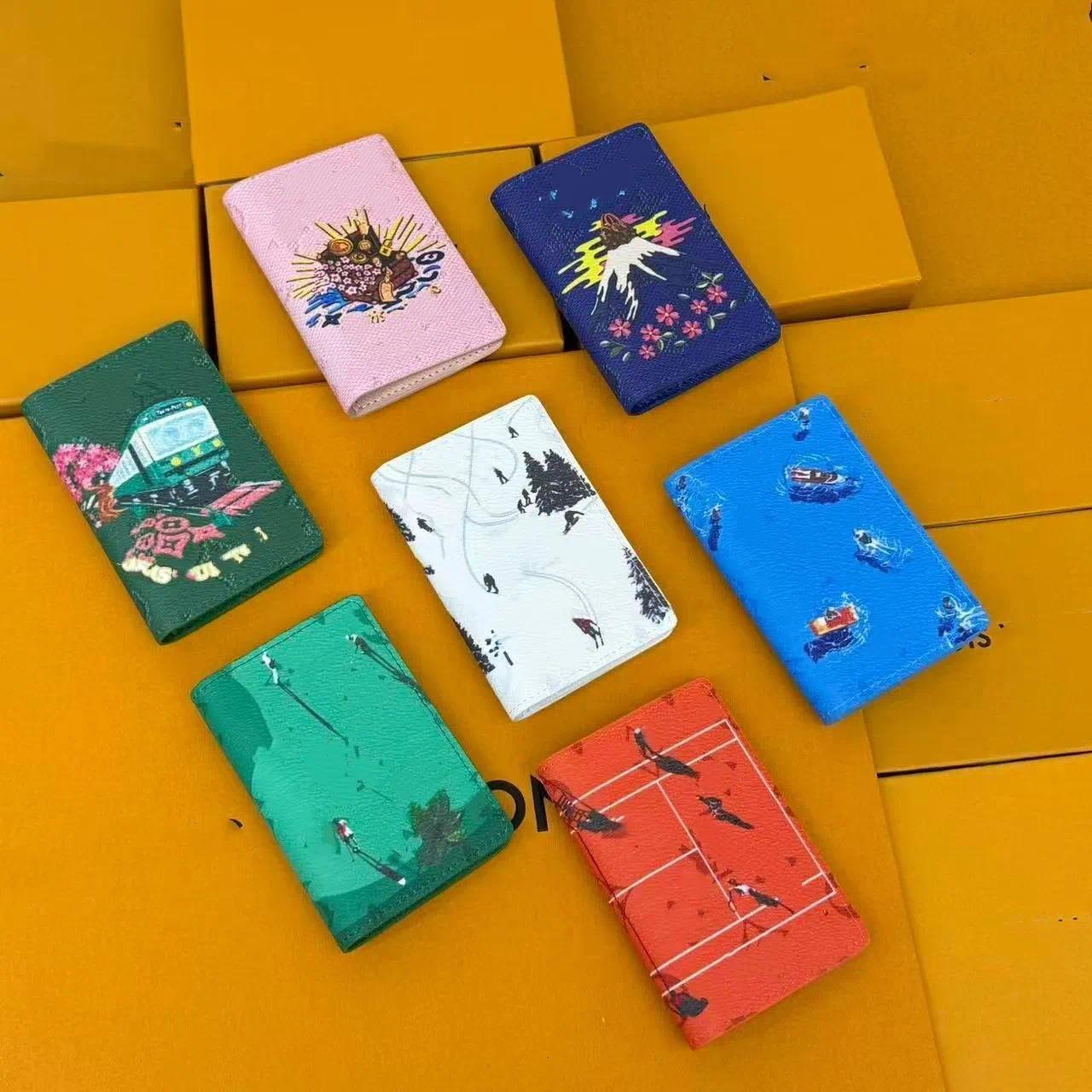 Designer Card Holders Bluey Cartoon Print Small Wallet Double Layer Holder Girl Coin Purse Cute Compact Light Weight
