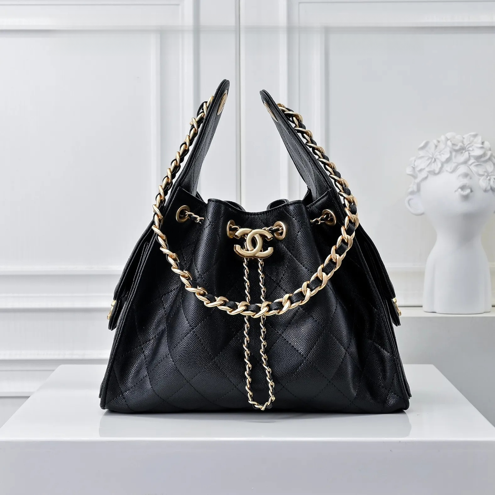 High quality HOBO bag designer leather Basket Bag women's shoulder bags classic hot oil wax ball pattern black gold luxury sachet crossbody bag