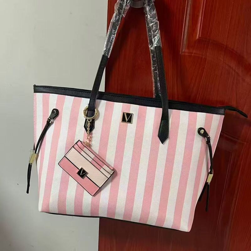New Striped Shoulder Bag Style Designer Bag Totebag Commuter Large Capacity Handbag Niche High-end Crossbody Bag European Retro Women's Single