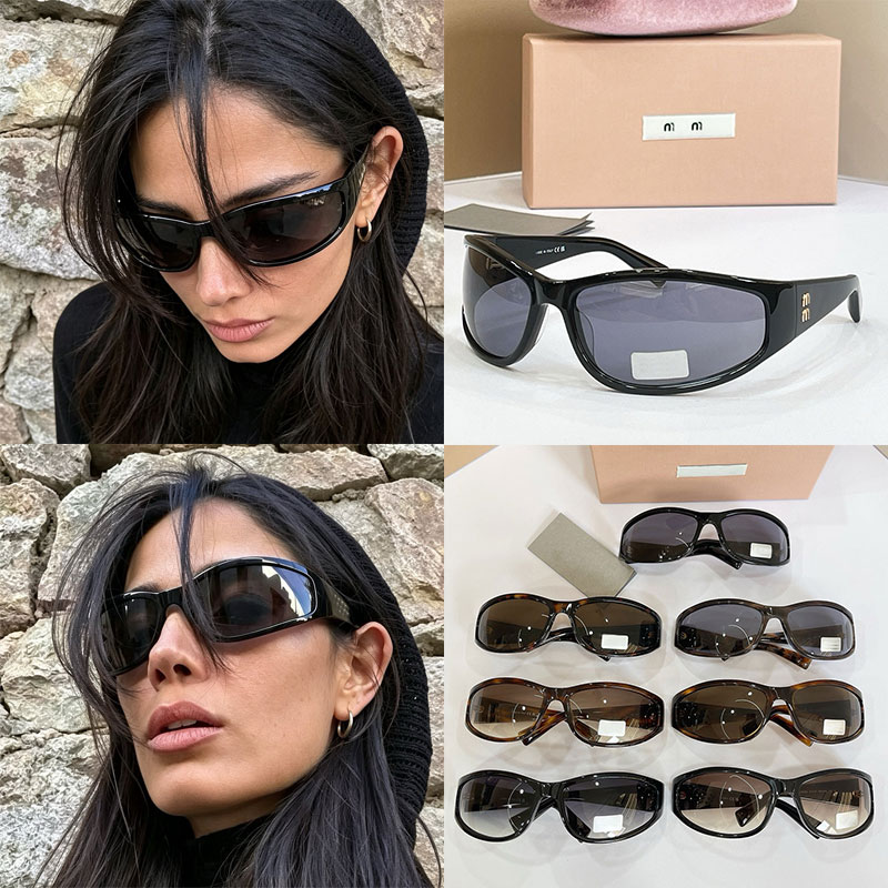 Narrow right winding front Sunglasses MUC06S Luxury Women Eyewear Bold Contemporary Designer Brand Collection Sunglasses Top Quality