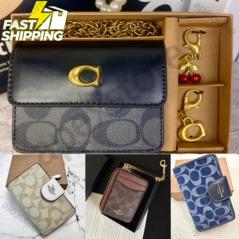 designer wallet card holder luxury bag for women designer purse black wallet designer womans luxury bag Snap Button Card Purse with Multi Card Slots