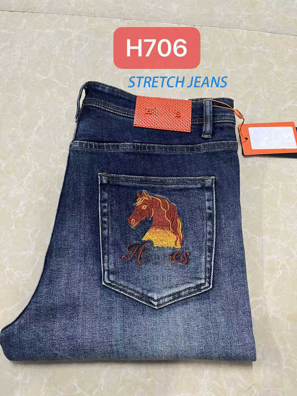 Jeans pour hommes de créateurs de qualité supérieure pour hommes pantalons classiques lavés vieux jean noir denim streetwear pantalon de survêtem