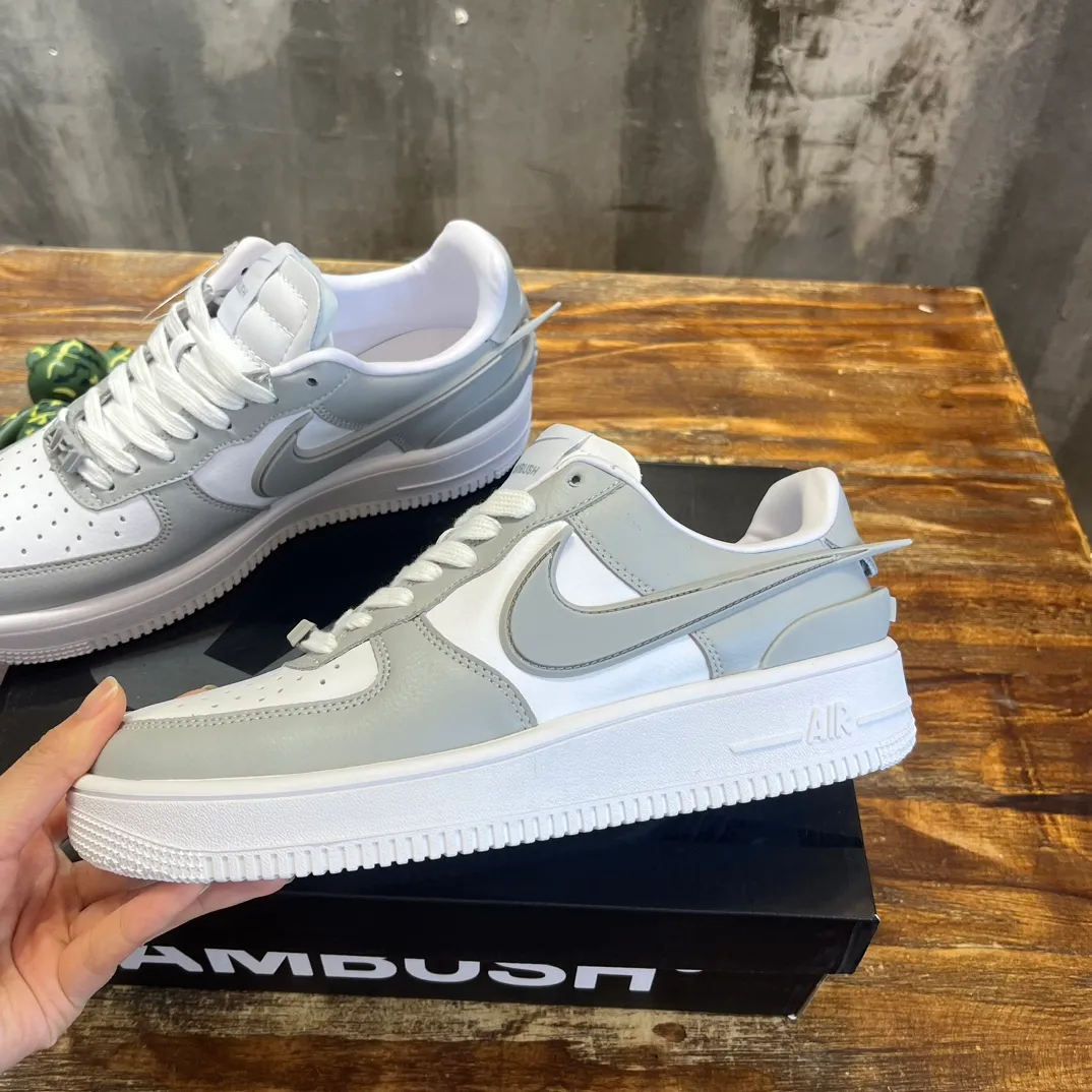 Nike Air Force 1 Low x AMBUSH Men Women Low Top Skate Shoes Red White Black