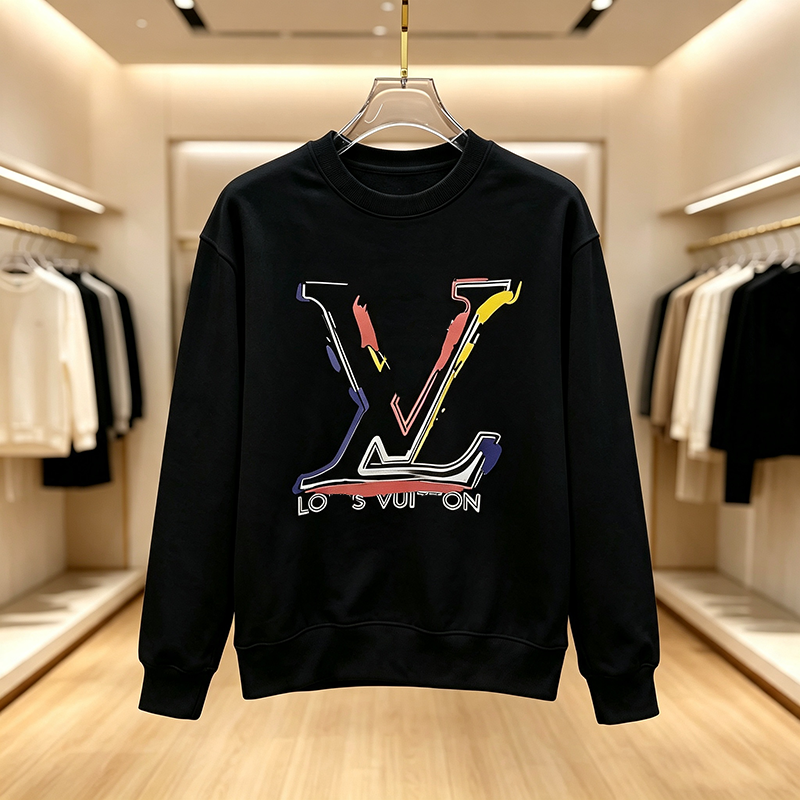 Unisex Printed Pullover Sweatshirt, Designer Inspired Round Neck Hoodie, Oversized Casual Streetwear Top for Daily Wear Dating Outdoor Gathering
