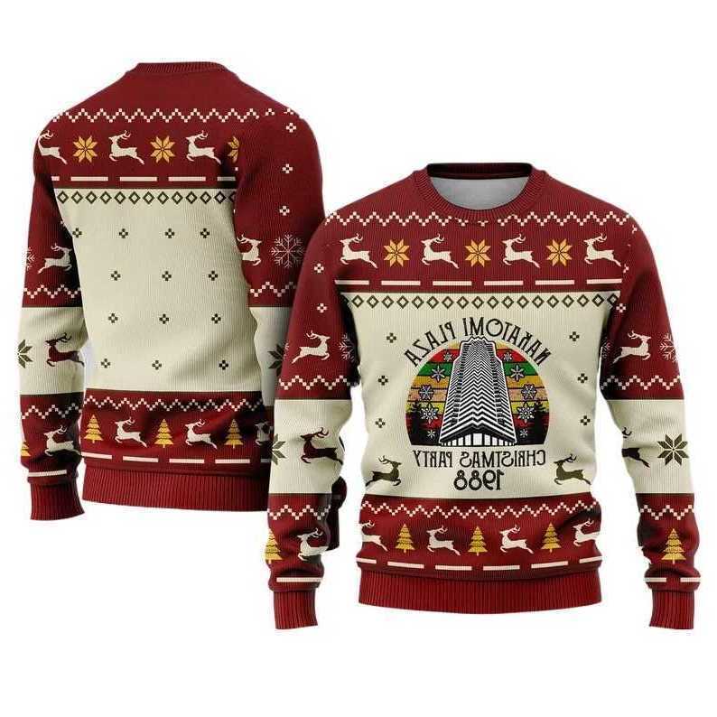 Nakatomi Funny Plaza Christmas Sweater Xmas Party 1988 Pullovers Fashion Men Women T-shirt L260807IYE4 S2608072YSI