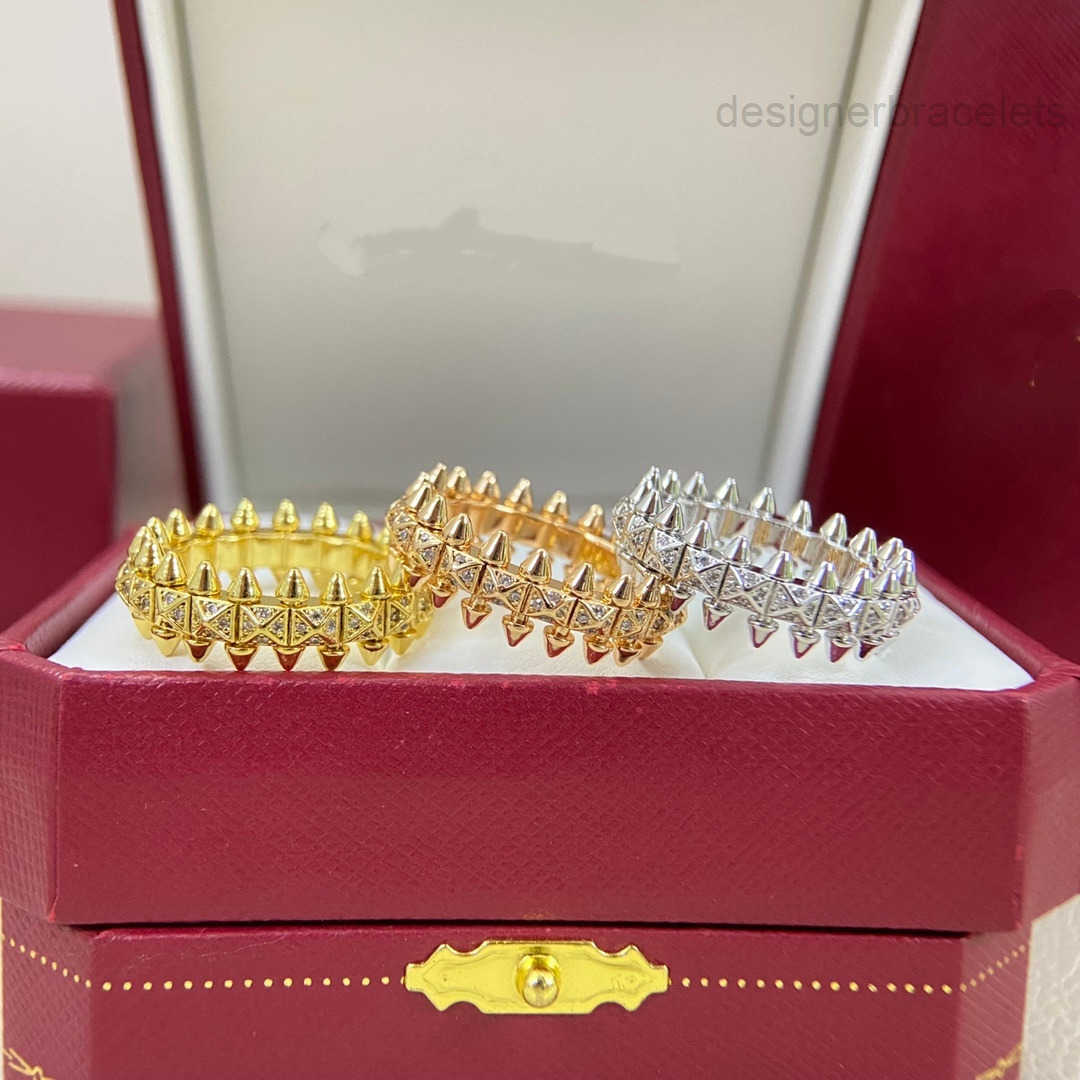 Ring designer luxury rings Valentine's Day Gift Love Jewelry Gold/Silver/Rose Gold Alloy Punk Style Couple Rings for Men Women Romantic Anniver