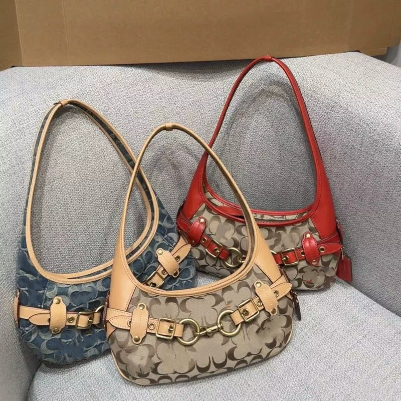 Designer Bags 2026 Trends Designer Bag Vintage Underarm Shoulder Bags For Women Luxury Baguette Moon Y2K women Handbag Denim Suede Black Brown bag