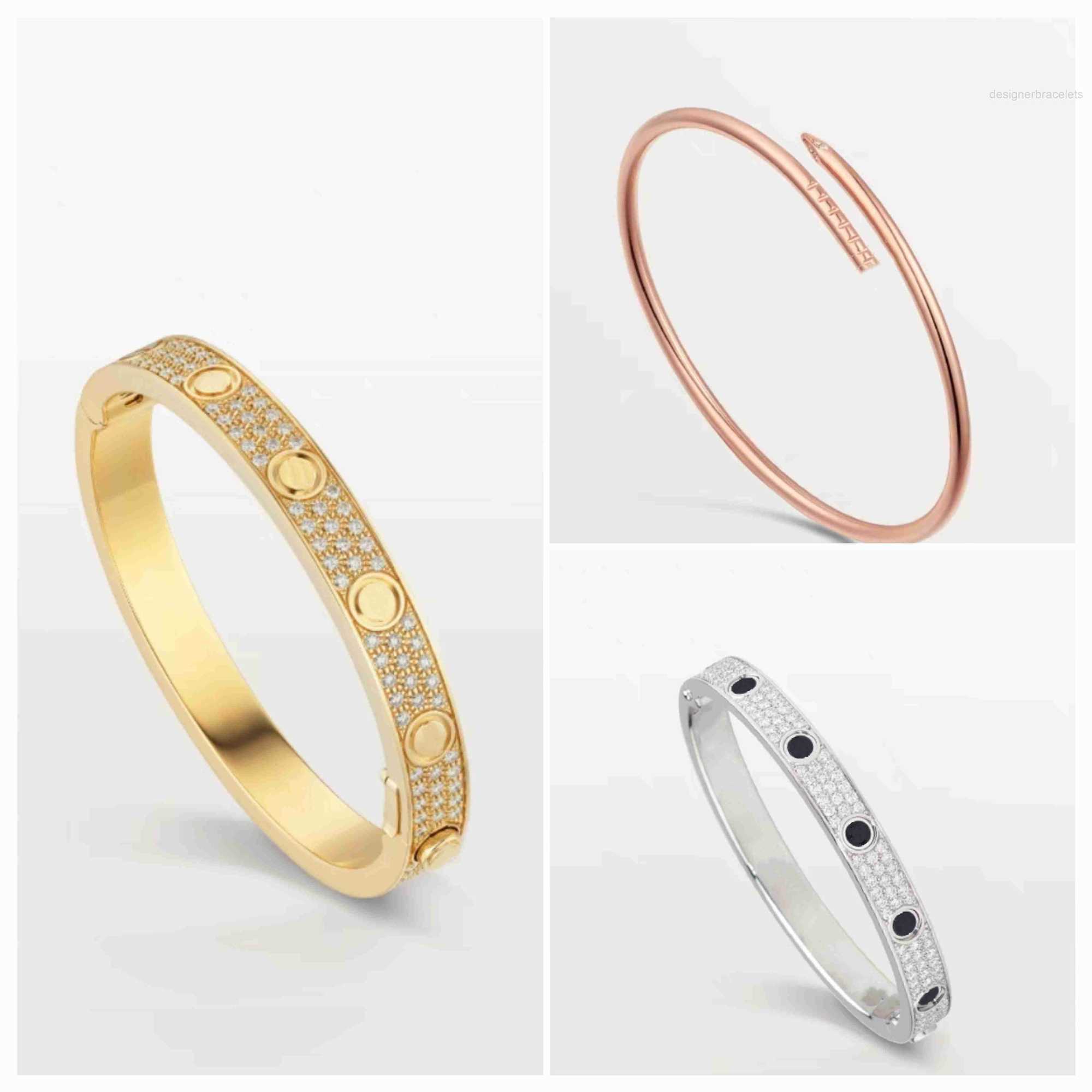 Luxury Designer Bracelet 18k Rose Gold Sterling Silver with Diamonds for Unisex Wearing