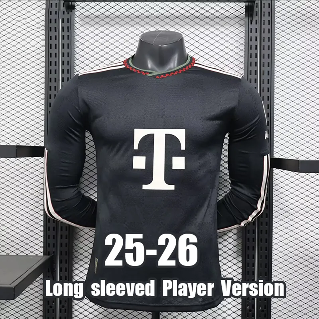Men's 25-26 Long Sleeve Player Version Soccer Jersey Home Away Third Uniform, Breathable Quick Dry Football Shirt For Match And Sports Training