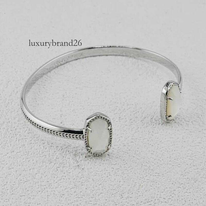 Kendric Scott Designer Top Quality Creative Design Exquisite Light Luxury Versatile Oval New Pearl Mother Shell Copper Plated Kendrascoot Bracelet 2