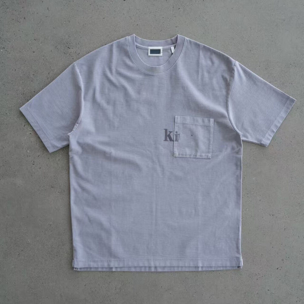 Kithtshirtly Tshirts Men Designer High Quality Classic Simple Solid Color Letter Pattern Printed T Shirt Summer Casual Sports Breathable Kithity Sho