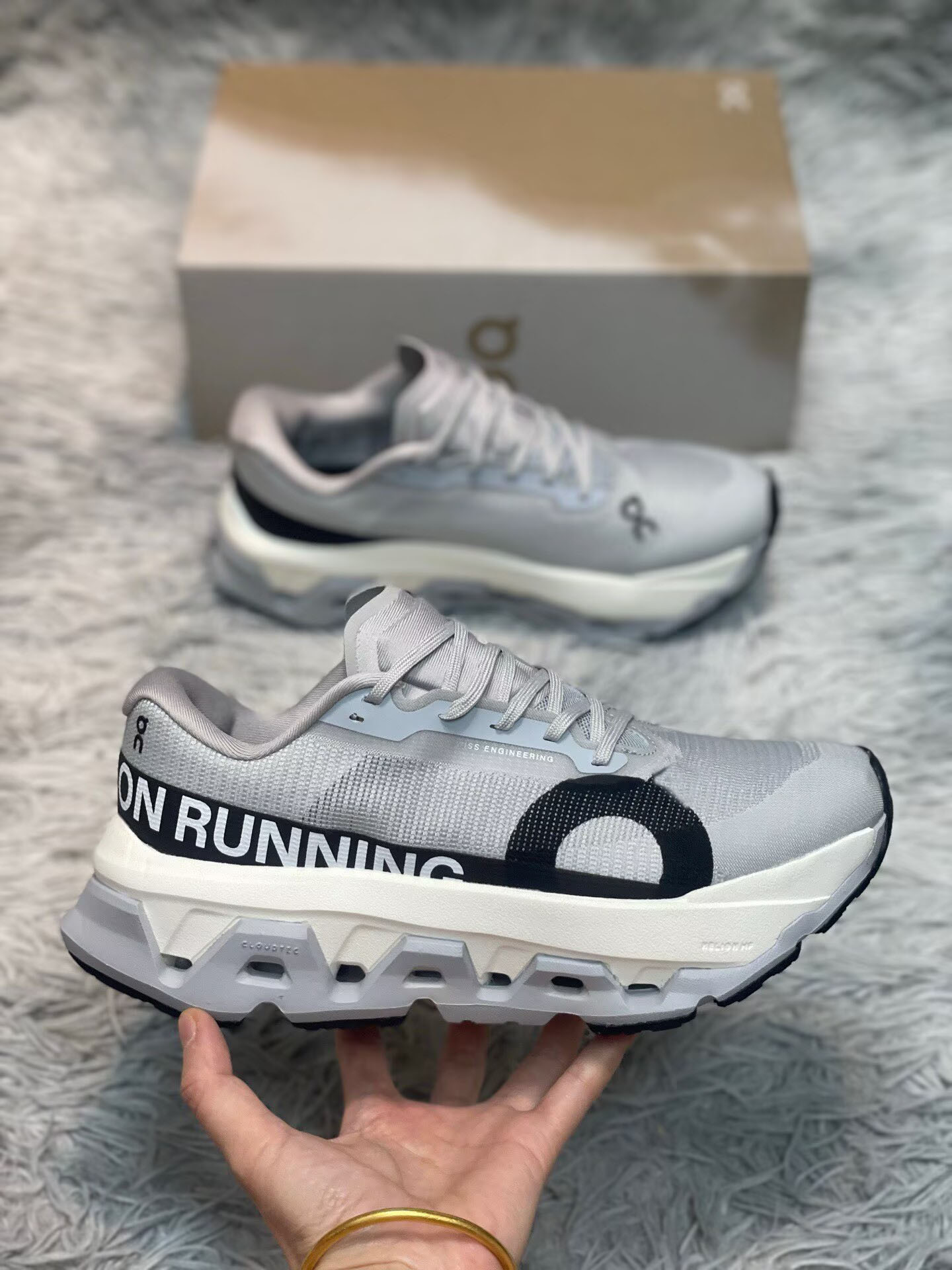 High Quality Women Men Cloud Monster 3 Hyper Runner Sports Recycled Polyester CloudTec Breathable Mesh Sneakers Couple Discount Casual Walking