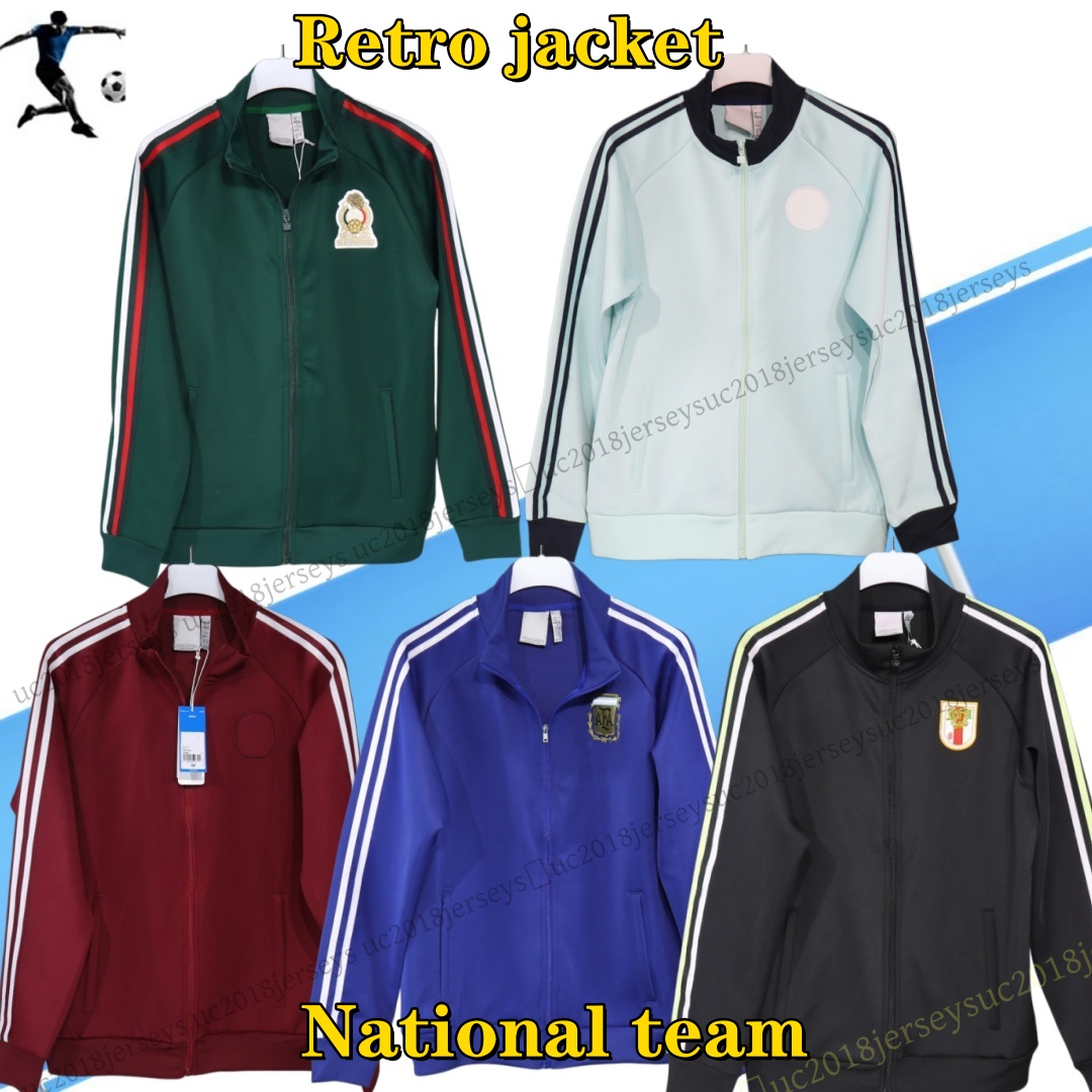 Veste de l'équipe nationale 2026 Vestes rétro du Mexique Espagne Allemagne Japon Vestes et trenchs d'automne et d'hiver Maillots de football 26 2