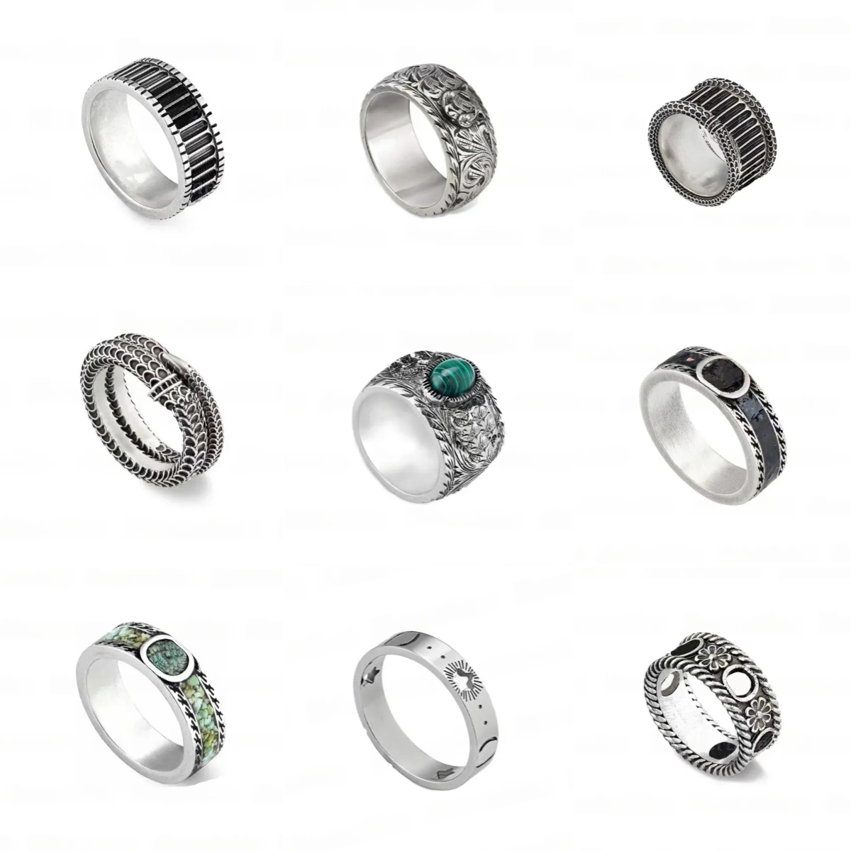mens ring luxury jewelry designer rings for woman designer heart shape rings Unisex silver jewelry luxury fashion letter ring designer for woman eng