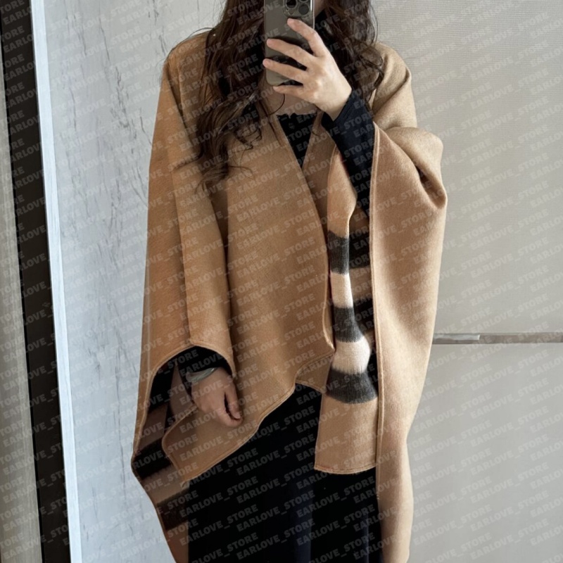 Vrouw Designer Sjaals Omkeerbare Poncho Herfst Sjaals Luxe Gedrukt Warme Kasjmiermix Pashmina Mode Sjaal Dameskleding Cape Jas Dames Mantel KK268080