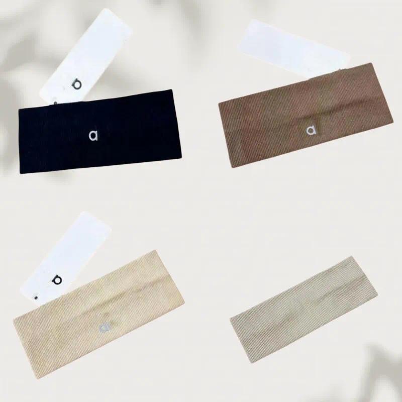 Bandeau mince avec lettres, bandeau élégant de styliste, respirant, élastique, résistant à la sueur, pour le sport, la course, la gymnastique, l'