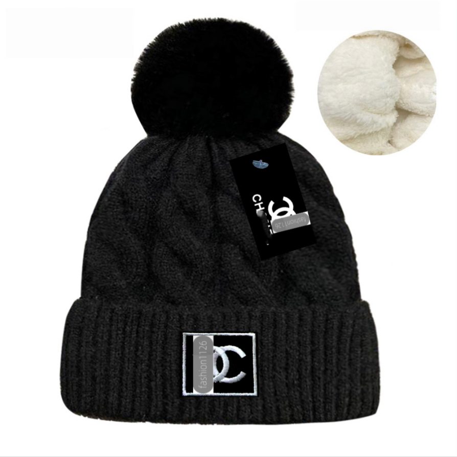 Warm designer beanie winter designer hats for men knitted bonnet soft bird vintage fashion womens skull cap climbing sport soft Bonnet Luxe black wi