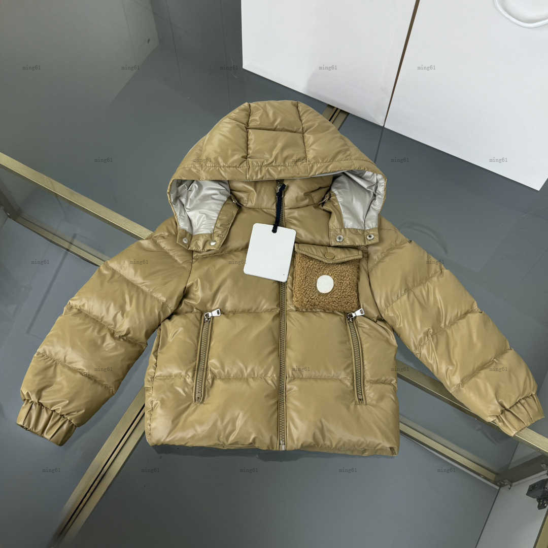 Brand winter kids coat Keep warm baby down Jackets kids designer clothes Plush pocket design boys girl Outwear A978X27N230-a