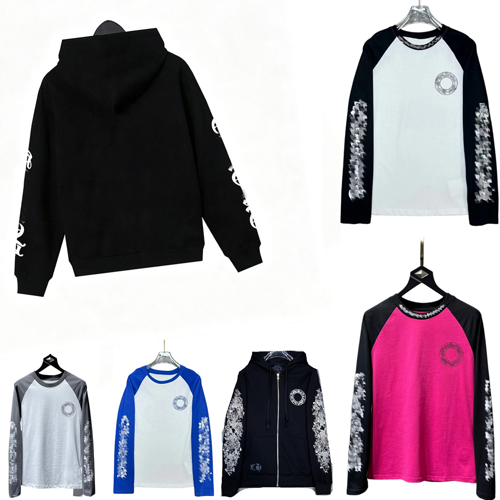 Chr ome Hoodies long sleeve Designer Hoodie For Mens Womens Loose Y2K Wear Luxury Branded Hip Hop Streetwear T shirts Zip Up Jackets graphic tee