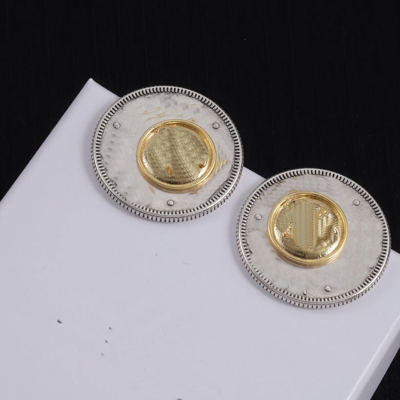 Couple Lovers Style Matching Color Designer jewelry Full diamonds Stud Earrings womens Ear Studs Head Portrait Pattern Earring Gifts