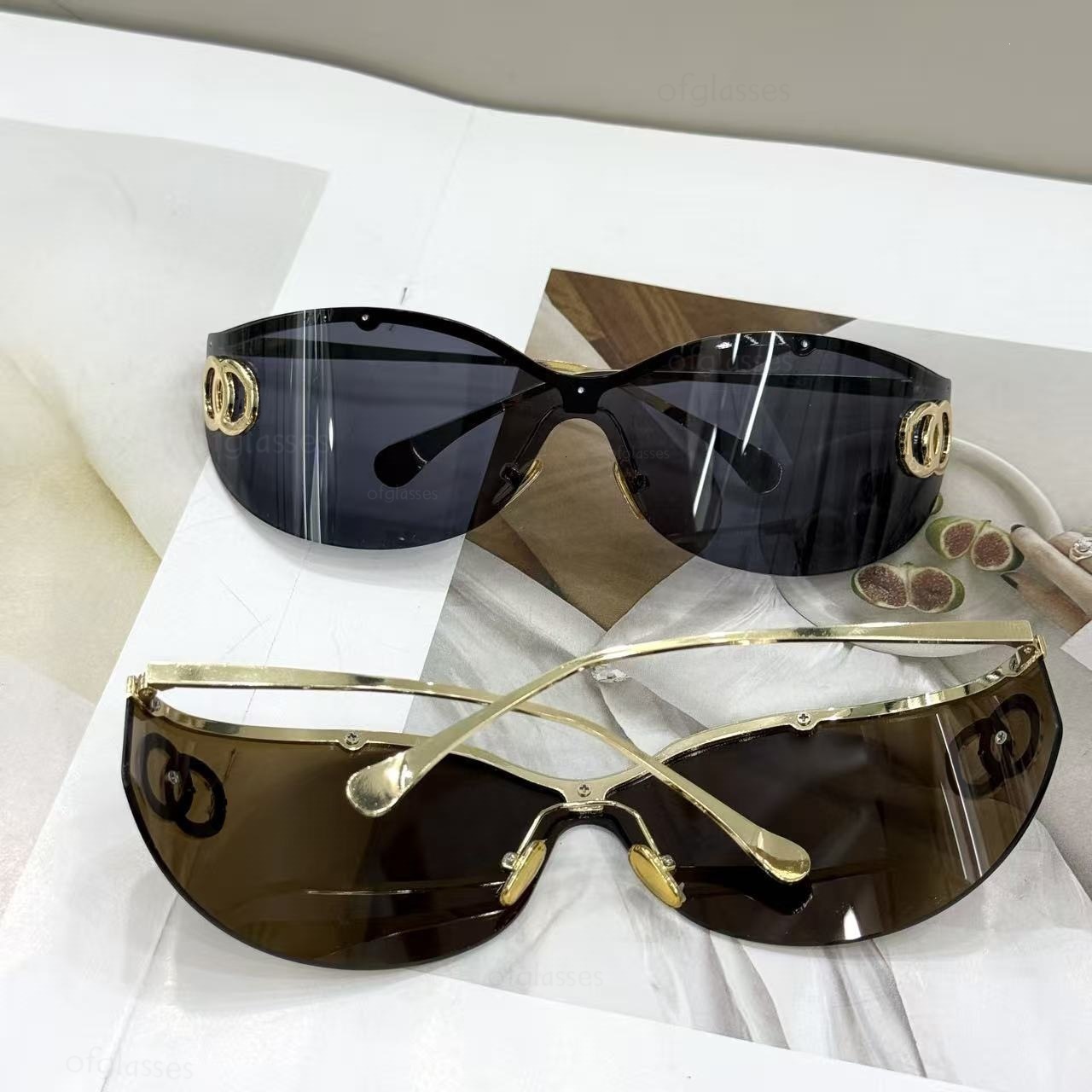 New Designer Sunglasses For Women Oval Frame Vintage Cat Eye Sunglasses Womens Fashion Sunglasses Goggle Eyeglasses UV 400 Glasses For gift With