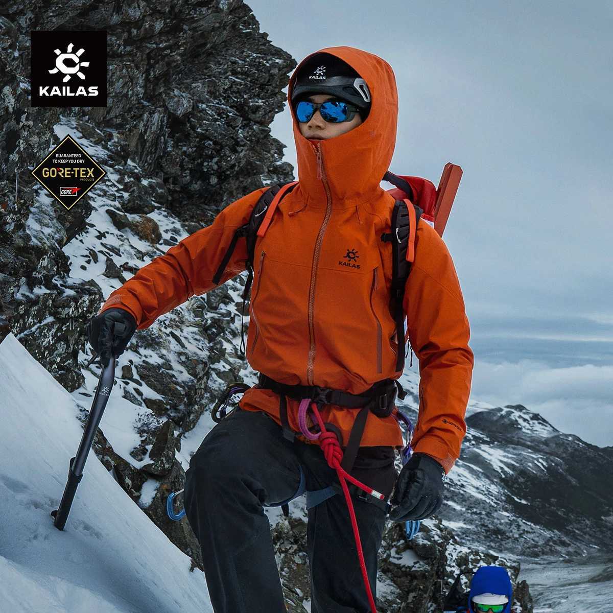 2026 New Mont-X Hard KAILAS Shell Jacket GTX Rainstorm Waterproof Hooded Coats Professional Mountaineering Jackets KG2441148 N260808
