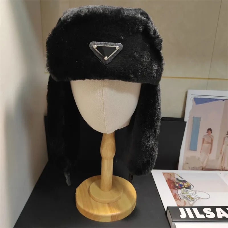 Winter Designer Real Leather Fur Trapper Hat - Windproof Insulated Earflap Cap for Men and Women