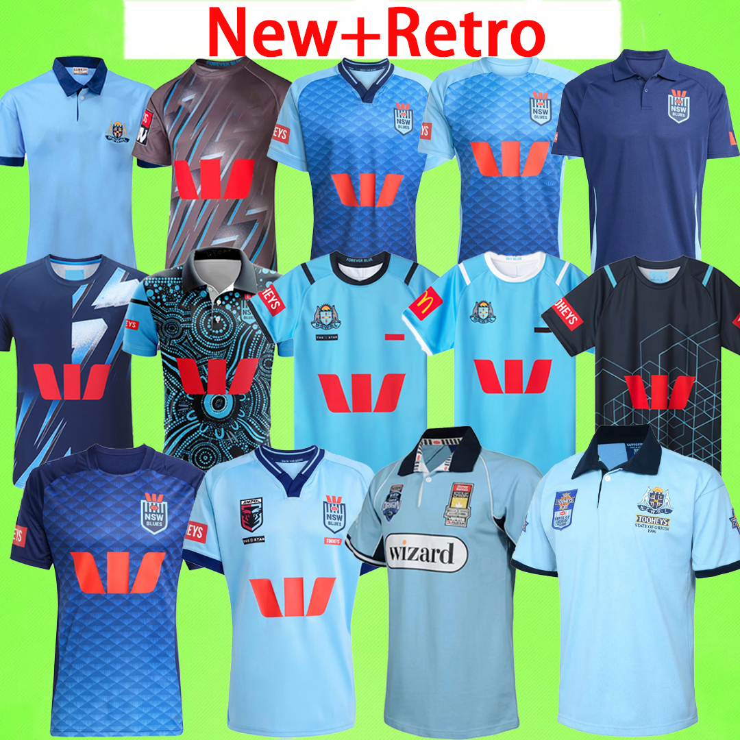 Men + kids 2026 2027 NSW Blues 25 years 25th Soccer Jerseys Retro Vintage football shirts T 24 25 26 27 home vest away RUGBY Training uniform 1992 1