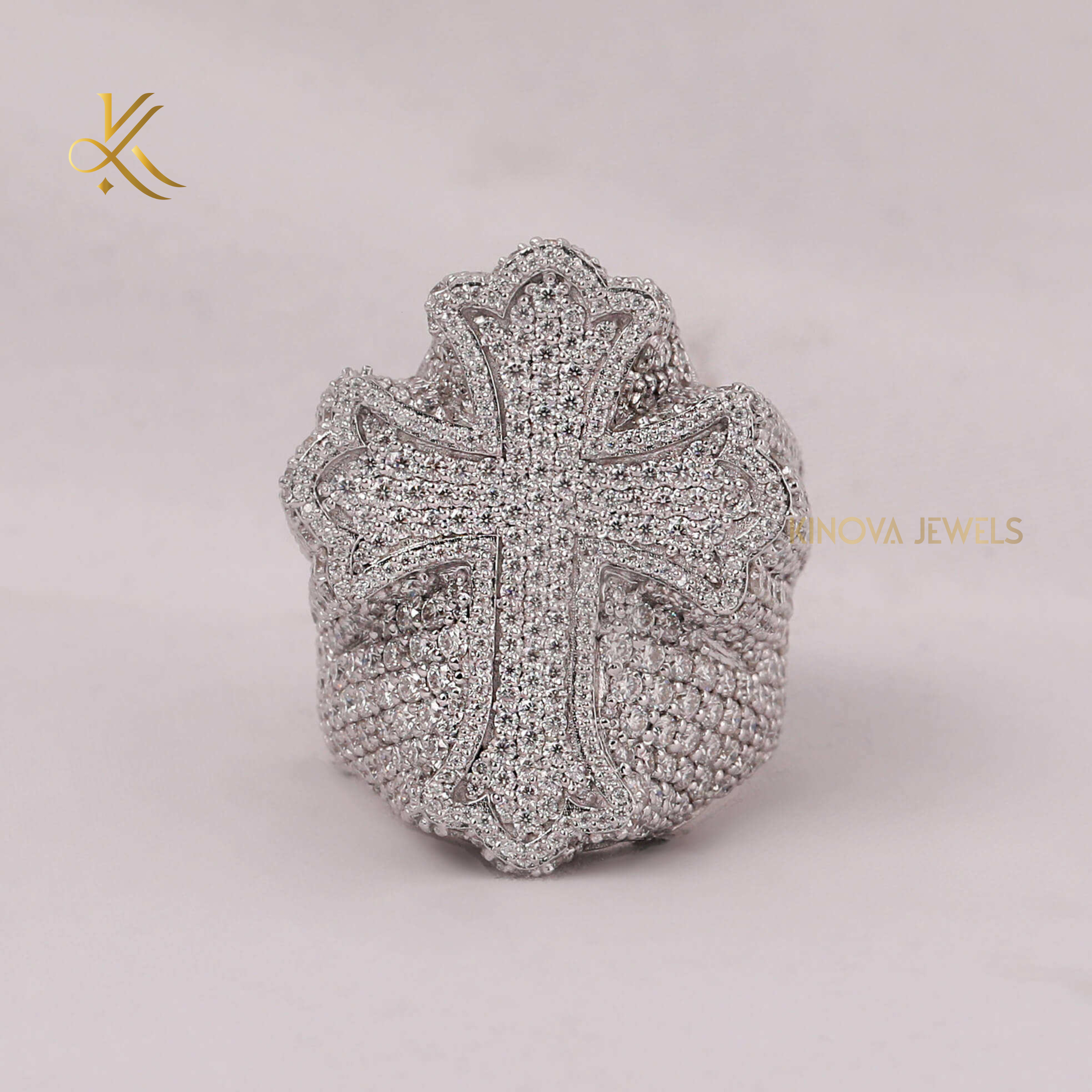 Bold Mens Hip Hop Diamond Ring with Icy Sparkle IGI Certified Lab Created Statement Design for Street Style Fashion Lovers