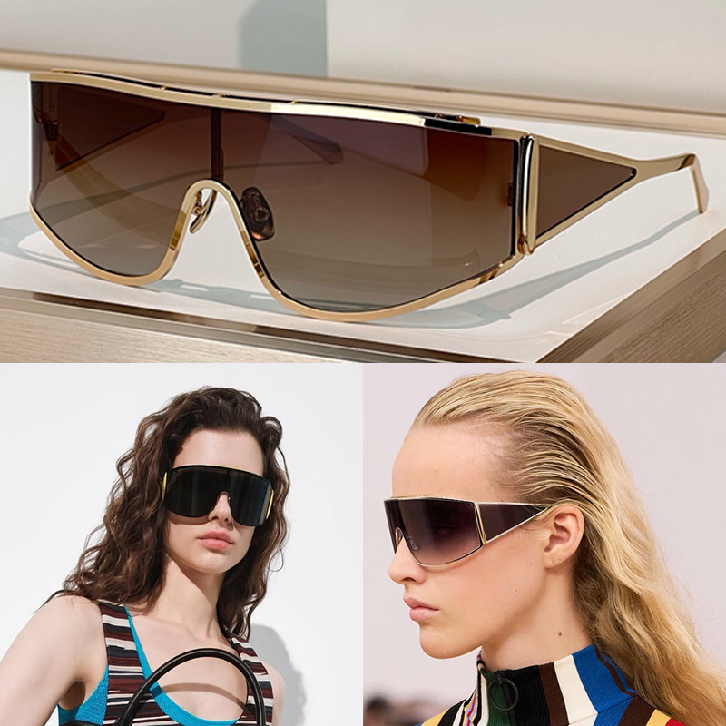 Lunettes de soleil Speed ​​Shield 40202 Cadre en métal de créateur de mode Sports de plein air Lunettes de protection à vélo Lunettes de soleil d