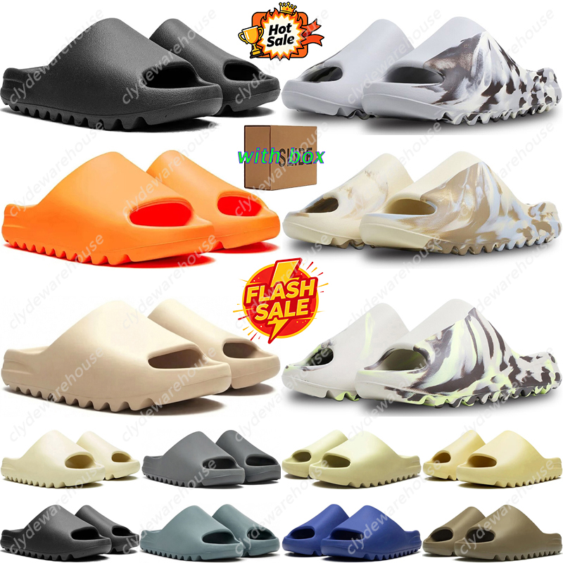 Free shipping with box Designer slippers slides sandals clogs men women Onyx Bone Desert Sand Azure sandal sandles mules summer daily slipper flip f