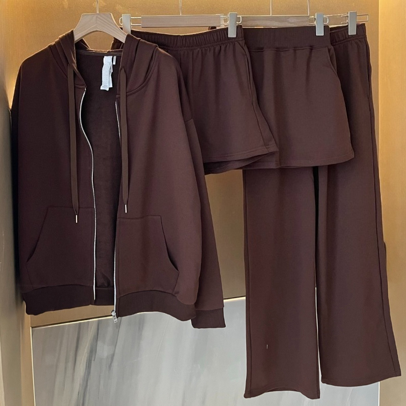 Sweats à capuche de créateurs Ensemble de yoga Sweats à capuche + Shorts + Pantalons de survêtement Pull entièrement zippé Pull unisexe Studio-to