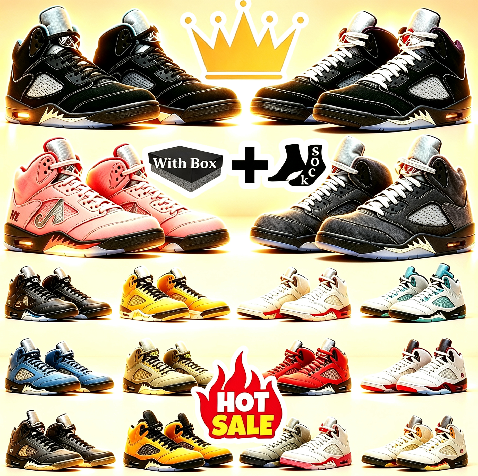 2027 Chaussures de basket-ball pour hommes avec boîte 5 5s Noir Métallisé Réimaginé Gamma Bleu Impérial Violet Ciment Saint Valentin Taxi Blanc O