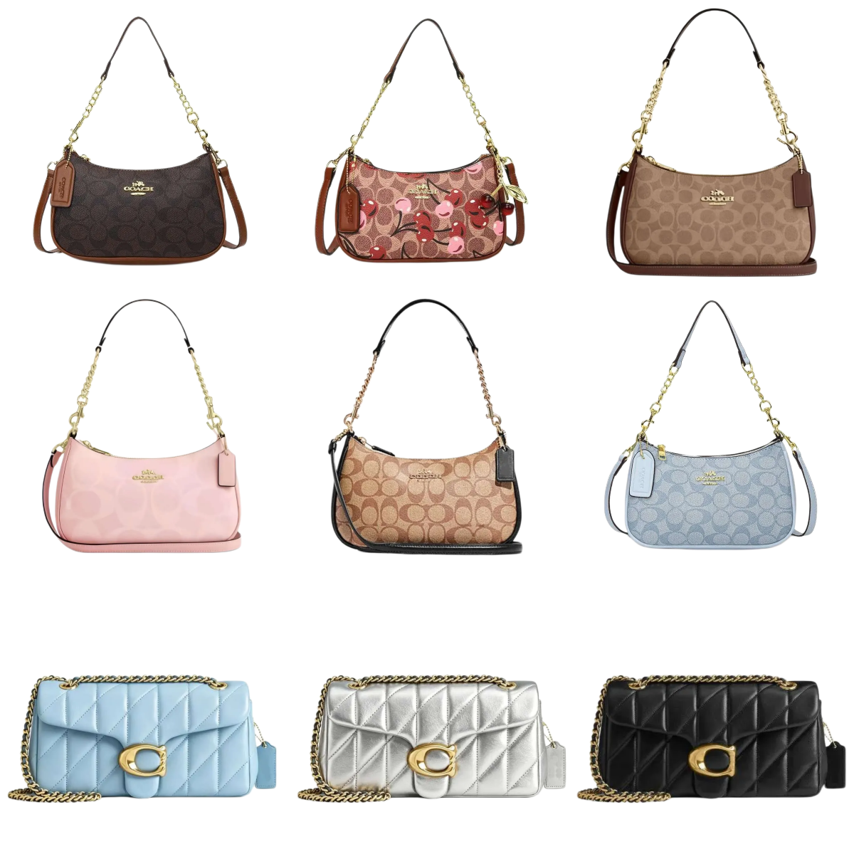 2027 NEW AAAA coaly chity bag half moon bag Designer Shoulder Wallets Women's Luxury tabby Tote bag Casual Crossbody High Quality Fashion coaly