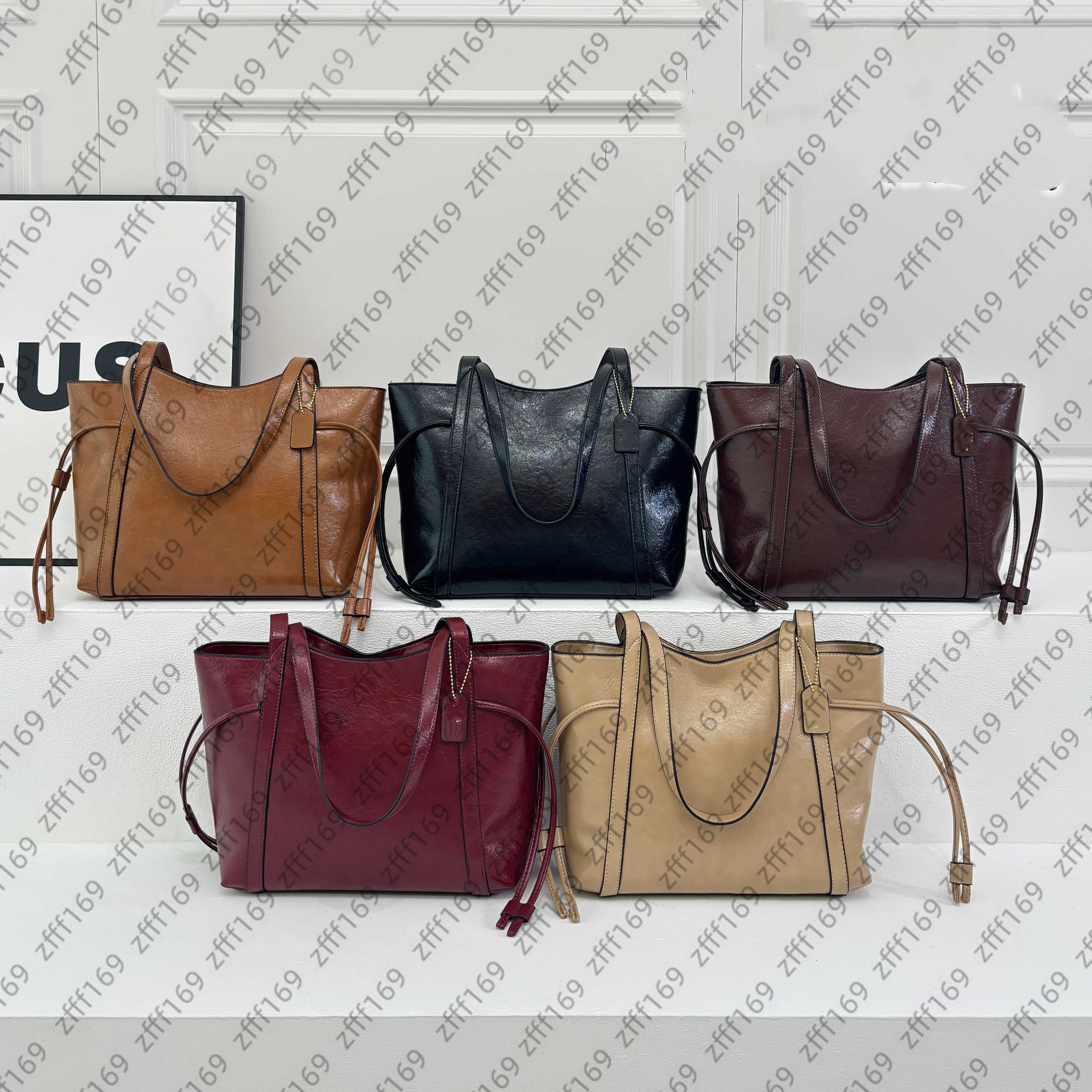 Luxury designer coas carry all tote bags womens black brown crossbody shoulder handbags fashion Underarm hobo satchel purse large capacity shopping