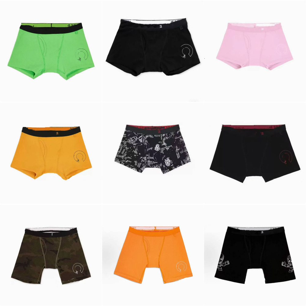 Chromed Underwear Heartity Designer Men's Underpants Breathable Quick Drying Flat Toe Shorts Cotton Smooth Material Loose Mens Underwear With G