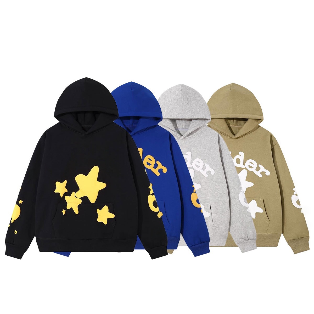 Spider Hoodie Designer American Street Trend Brand Vintage Web 3D Foam Letter Print Graphic Hoodie Tracksuit Oversized Hip Hop Unisex Couple Streetw