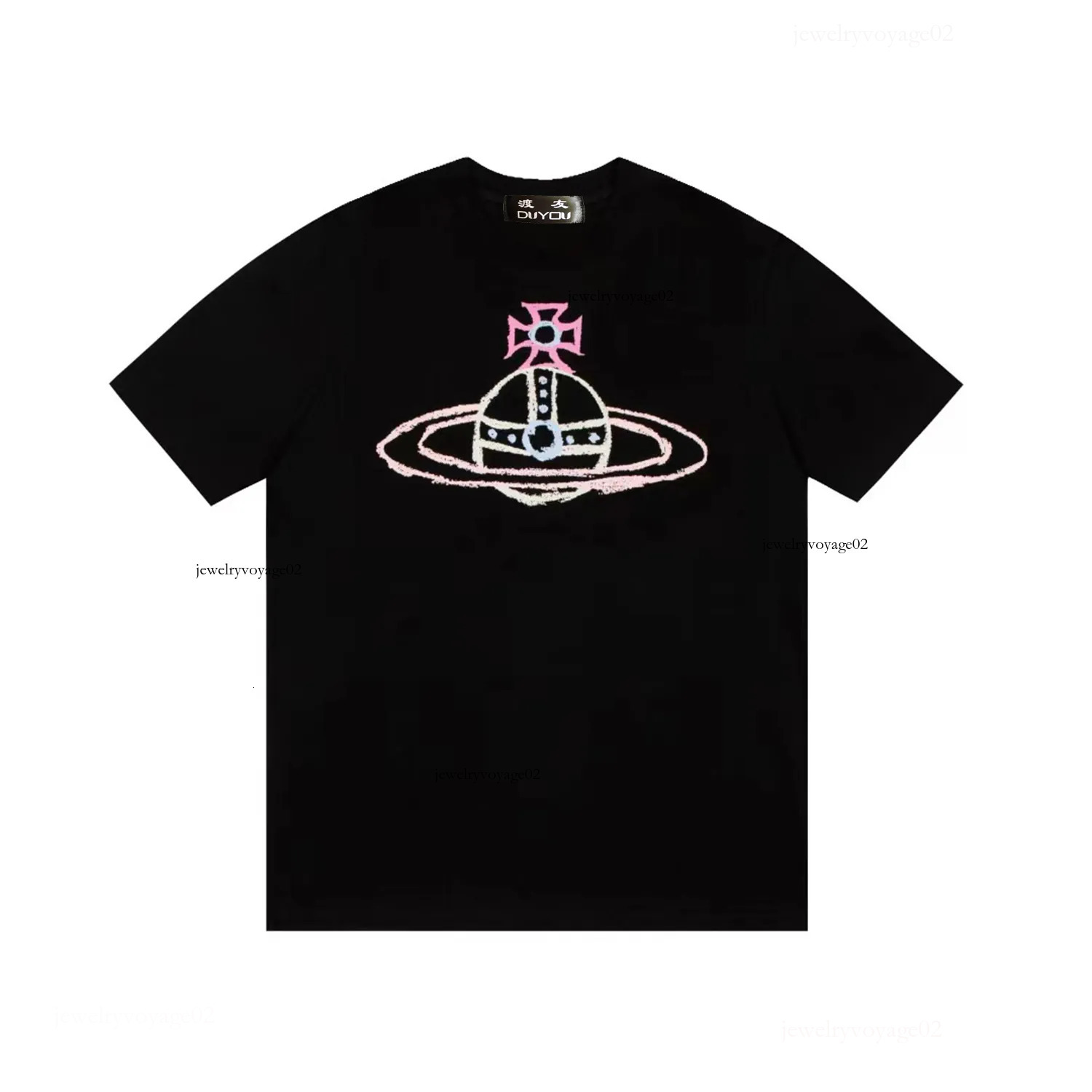 westwod shirt Mens Spray Orb Designer shirt Brand Clothing Men Women Summer T Shirt With Letters Cotton Jersey Womens High Quality Tops wood tshirt