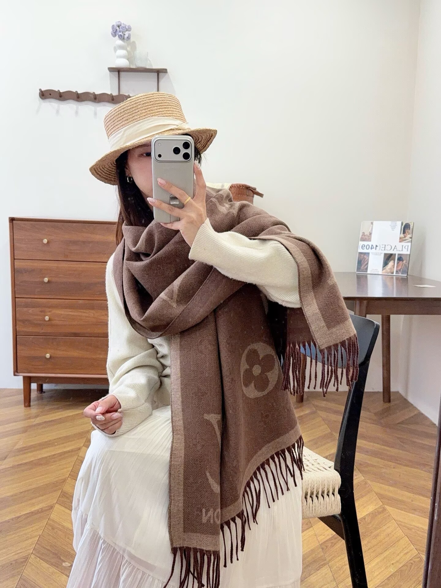 Designer Scarf scarfs designer women Scarves 100% Wool Scarf Women and Men Long Wrap Classic plaid Silk Scarves Designer Winter warm scarf with box