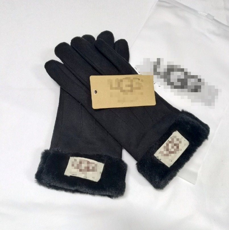 Designer Autumn and Winter Gloves Warm and Luxurious Winters Women Outdoor Knitted Gloves Five Finger Cold Resistant Warm Winter For Solid Color