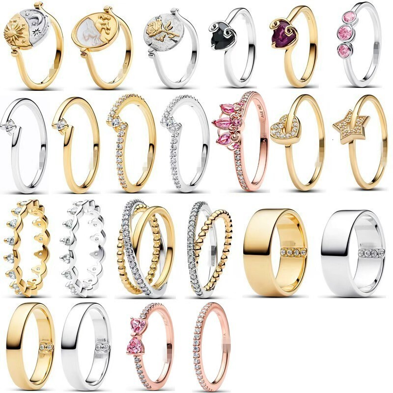 2026 Summer New Rings for women Men 925 Sterling Silver Women's Black Love Princess Coin Ring European Fashion DIY Wedding Party Fine Jewelry G