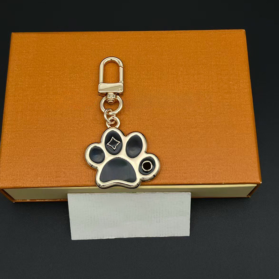 Designer Keychain Women Male Kitten Pattern Keychain Men Luxury Cat Claw Pendant Fashion Accessories Classic Accessories Couple Keychain
