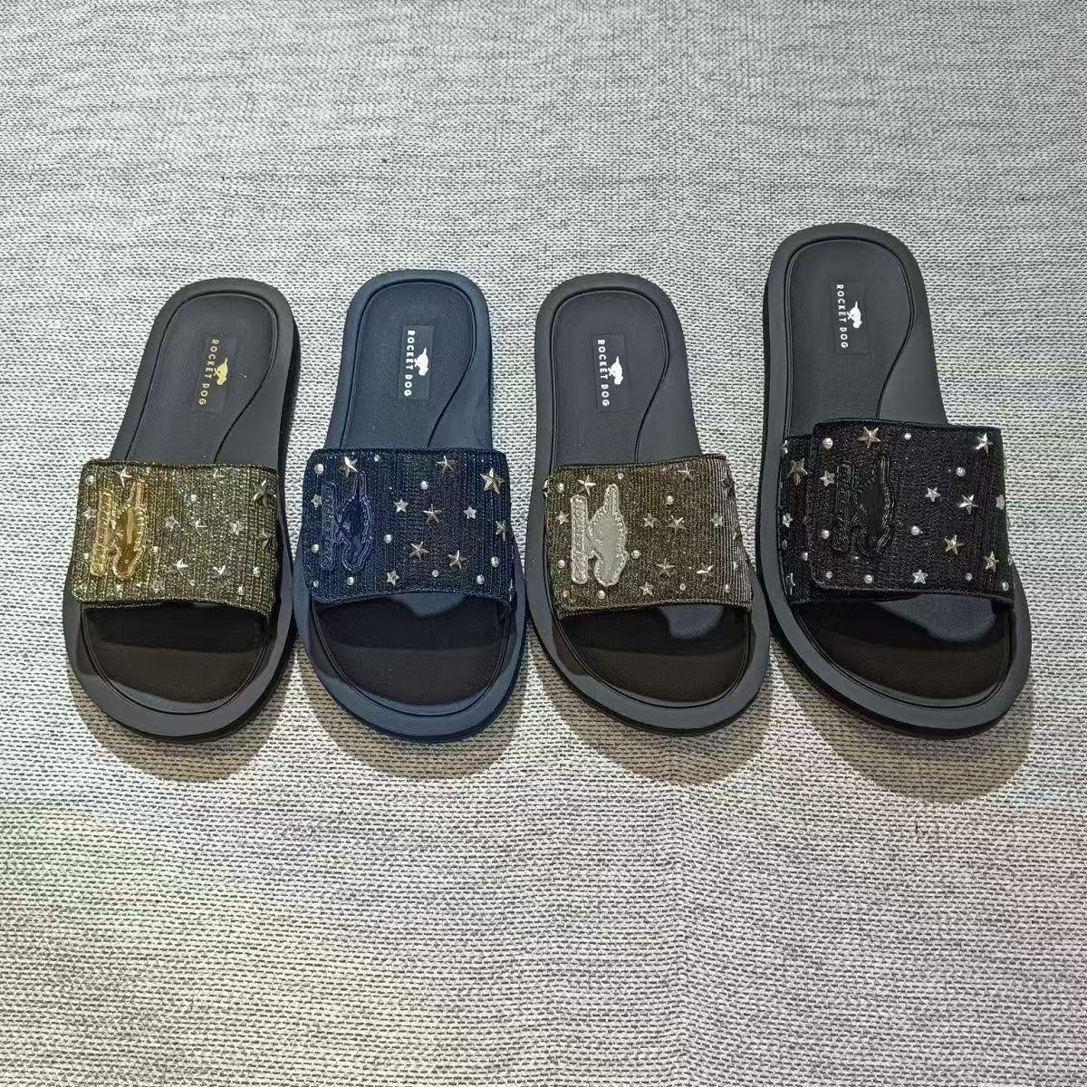 Rocket Dog sandal Beach pool Designer Home slide Classis mirror quality Outdoor Fashion casual shoe luxurys slippers New Star sequins Summer sandale