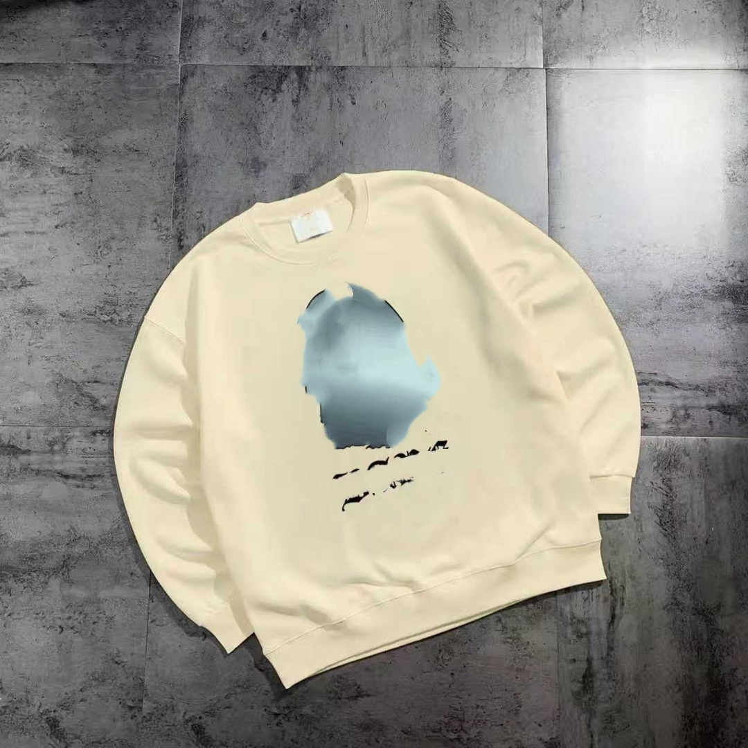 B Spring and Autumn Basic Couple Round-neck Sweatshirt