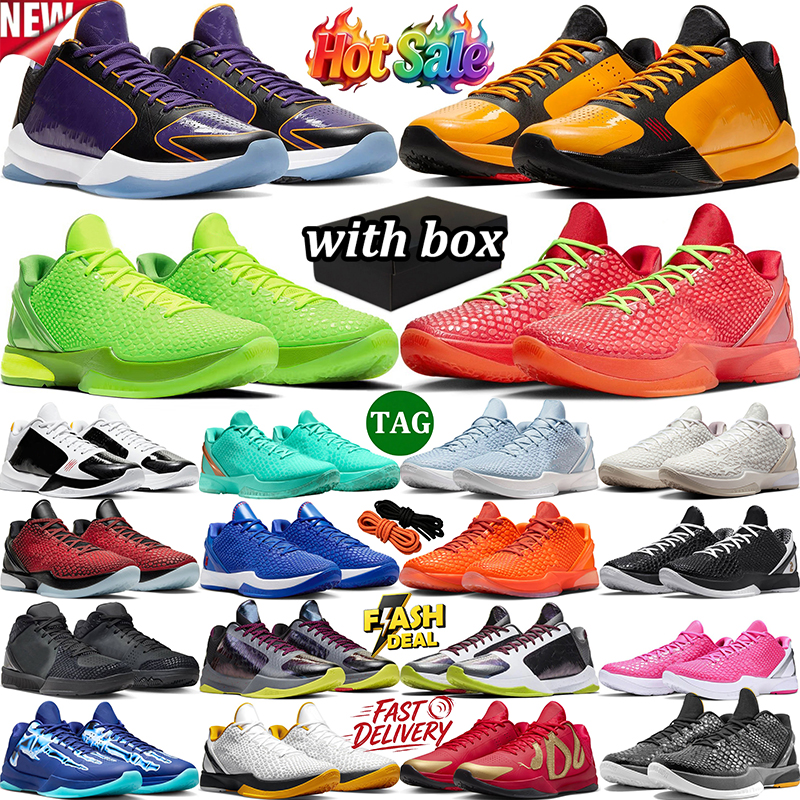 Topkwaliteit gratis verzending met doos designer basketbalschoenen 8 6s 5s 11 9 Potro mamba Reverse Grinch voor heren dames grote kinderen 8s xray h
