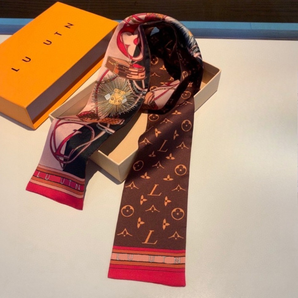 Designer s Red And Black Luggage Lock With Narrow Exquisite Double Sided Satin Binding Bag Ribbon Vintage Vacation Travel Hair Tie Neck Accessory