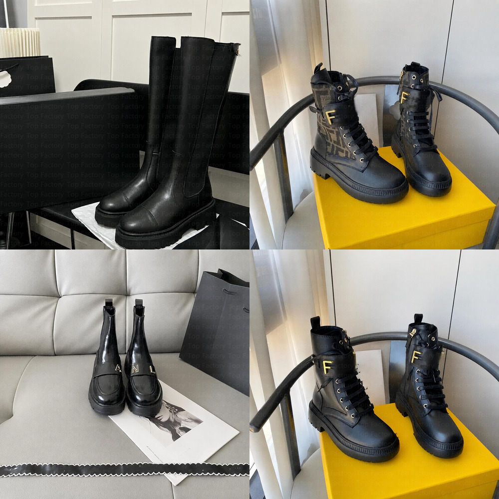 2026 Designer boots Fashionable fall winter comfortable cc boots thick-soled martin boots high-quality round-toe Chelsea leather short boots